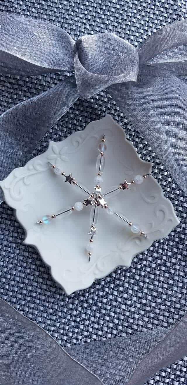 Beaded Snowflake Ornaments