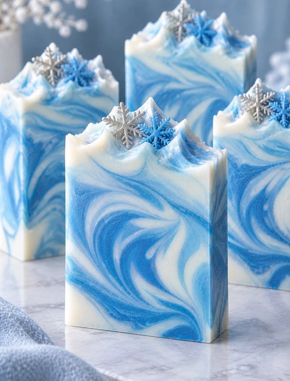 Advanced Jack Frost Holiday Hanger Swirl Soap Workshop — pottery workshop