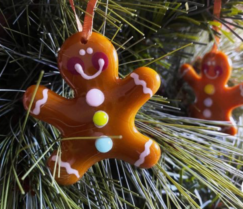 Family Fused Glass Christmas Ornaments