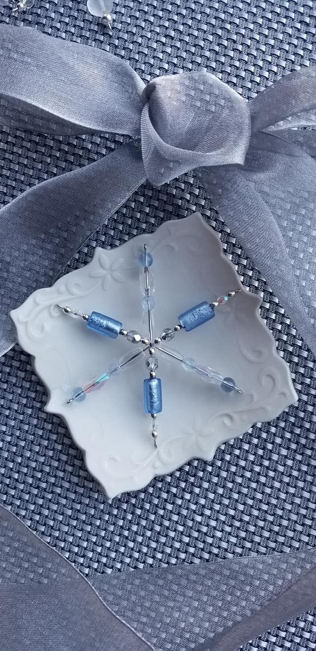 Beaded Snowflake Ornaments